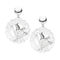 ORECCHINI LOGO ARGENTO CON DIAMANTI C.33701