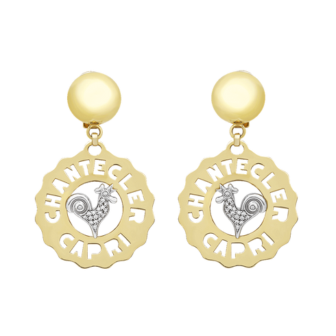 ORECCHINI LOGO CHANTECLER ORO C.23188