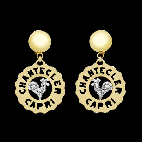 ORECCHINI LOGO CHANTECLER ORO C.23188