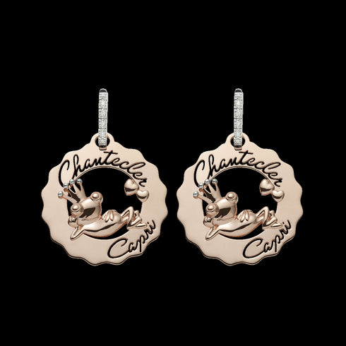 ORECCHINI LOGO CHANTECLER ORO C.38059