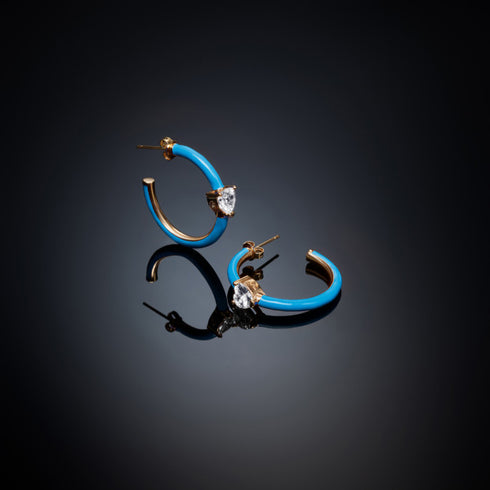 ORECCHINI LOVE PARADE AZURE MEDIUM J19AVI20