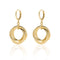 ORECCHINI PENDENTI CON CERCHI DORATI 2340