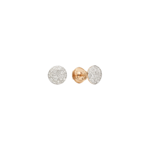 ORECCHINI SABBIA IN ORO ROSA E DIAMANTI POB2042O7000DB000