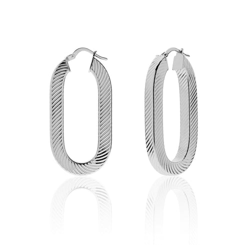 ORECCHINI SQUARE A MAGLIA OVALE 2159