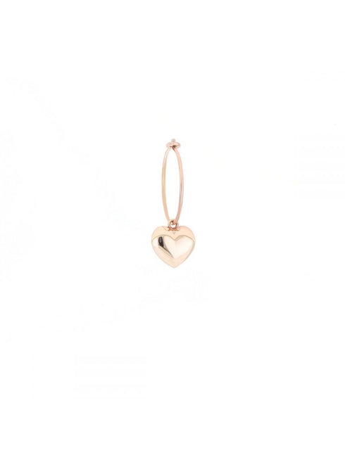 SMALL BOURBON HEART HOOP EARRING ORBRB01
