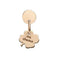 ORECCHINO QUERIOT MA CHANCE IN ORO ROSA CON QUADRIFOGLIO O18O02CHAN