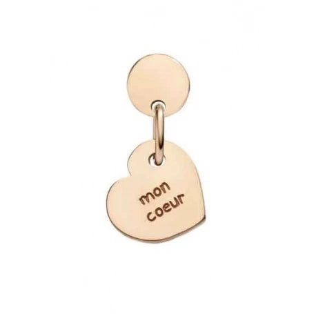 ORECCHINO QUERIOT MON COEUR IN ORO ROSA CON CUORE O18O02COEU