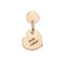 ORECCHINO QUERIOT MON COEUR IN ORO ROSA CON CUORE O18O02COEU