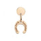 ORECCHINO QUERIOT MON PORTE-BONHEUR IN ORO ROSA CON FERRO DI CAVALLO O18O02PBON
