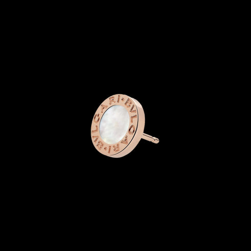 ORECCHINO SINGOLO BVLGARI BVLGARI IN ORO ROSA 18 KT E MADREPERLA OR858332