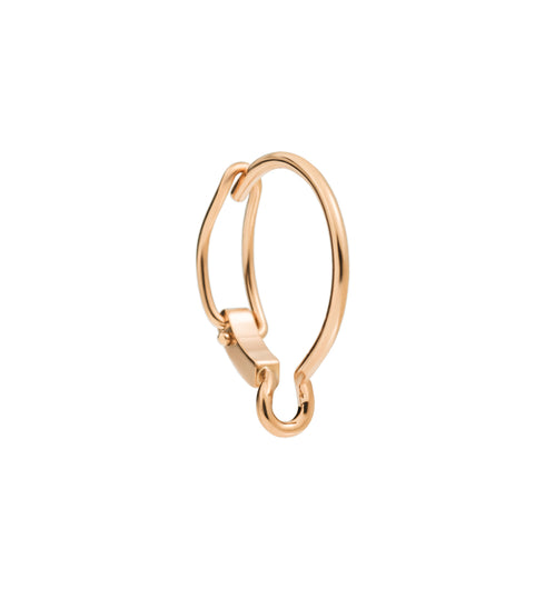 ORECCHINO SINGOLO CERCHIETTO PORTACHARM PICCOLO DHB4000HOOPS0009R