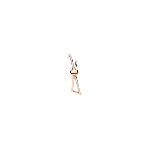 ORECCHINO SINGOLO EAR CUFF TOGETHER IN ORO ROSA E DIAMANTI PHC4016O7WHRDB000