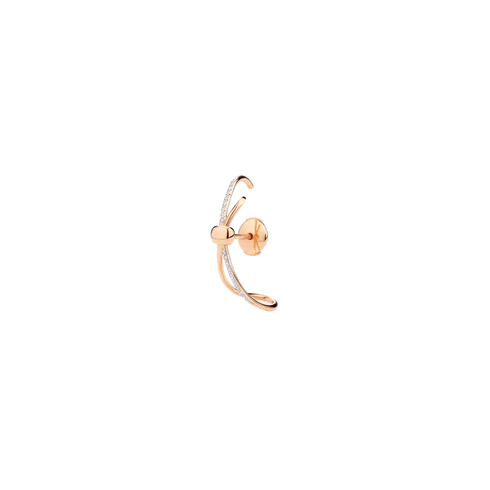 ORECCHINO SINGOLO EAR CUFF TOGETHER IN ORO ROSA E DIAMANTI PHC4016O7WHRDB000
