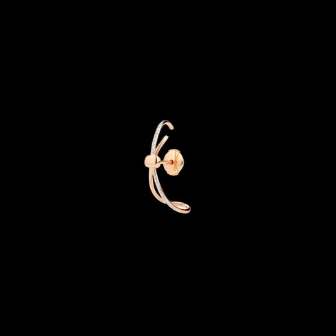 ORECCHINO SINGOLO EAR CUFF TOGETHER IN ORO ROSA E DIAMANTI PHC4016O7WHRDB000