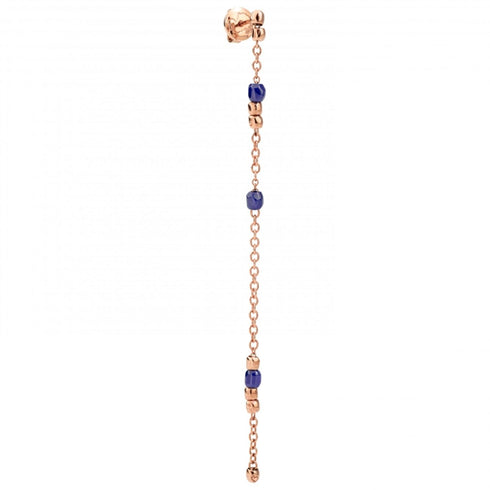 ORECCHINO SINGOLO MINI GRANELLI BLU DHC1004GRANXCBL9R