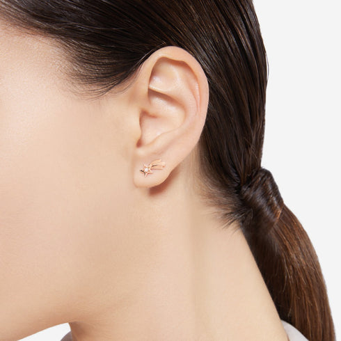 ORECCHINO STELLA COMETA ORO ROSA & DIAMANTE DHC4003LSTARDB09R