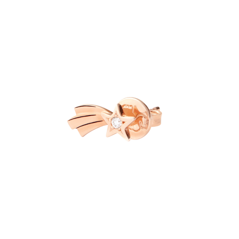 ORECCHINO STELLA COMETA ORO ROSA & DIAMANTE DHC4004RSTARDB09R