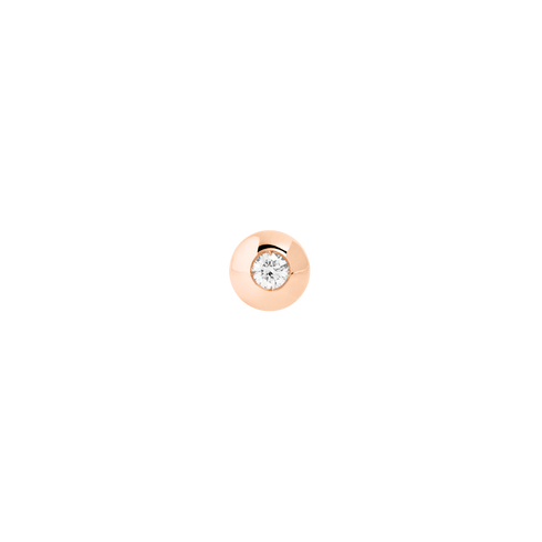 ORECCHINO STUD BOLLICINE ORO ROSA & DIAMANTE DHC4002BOLLIDB09R
