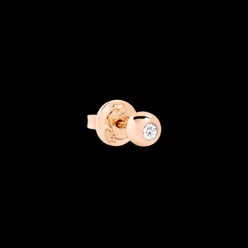 ORECCHINO STUD BOLLICINE ORO ROSA & DIAMANTE DHC4002BOLLIDB09R