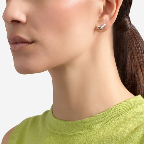 ORECCHINO STUD NODO ARGENTO DHC3008KNOTS000AG
