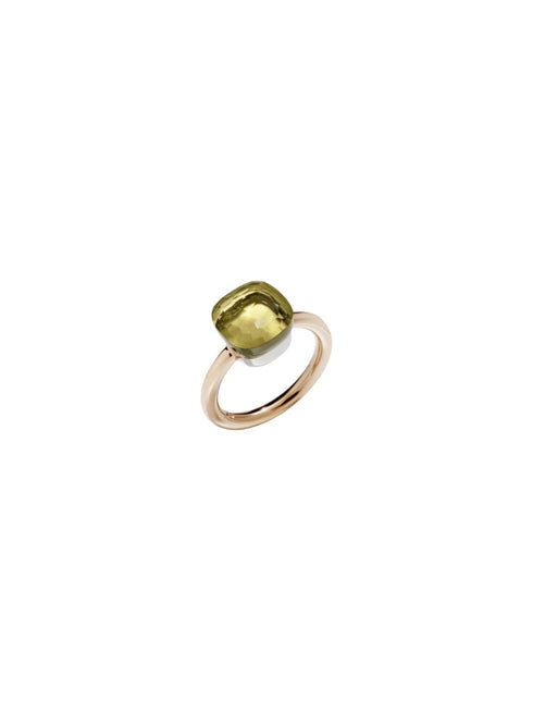 ORO ROSA CON CASTONE IN ORO BIANCO E QUARZO LEMON SFACCETTATO PAA1100O6000000QL