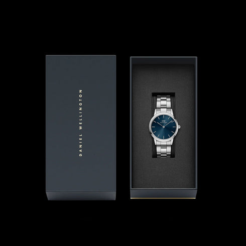 OROLOGIO ARGENTO E BLU 32MM | DW DW00100459