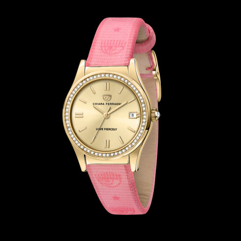 OROLOGIO CONTEPORARY ORO GIALLO CON CINTURINO IN TESSUTO 32MM R1951102501