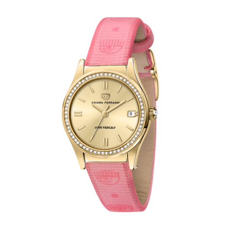 OROLOGIO CONTEPORARY ORO GIALLO CON CINTURINO IN TESSUTO 32MM R1951102501
