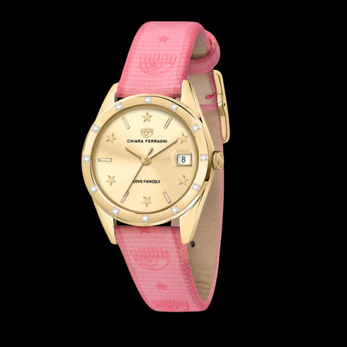 OROLOGIO EVERYDAY ORO GIALLO CINTURINO IN TESSUTO ROSA 32MM R1951100501