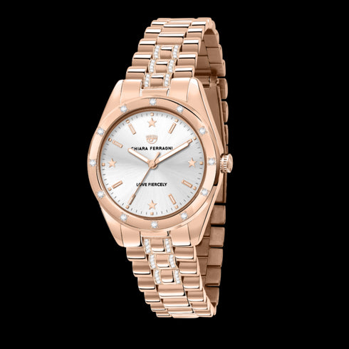 OROLOGIO EVERYDAY ROSE GOLD CON ZIRCONI BIANCHI R1953100506
