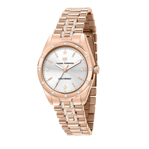 OROLOGIO EVERYDAY ROSE GOLD CON ZIRCONI BIANCHI R1953100506