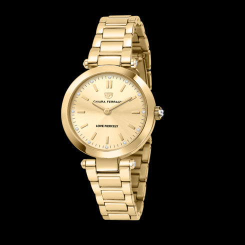 OROLOGIO LADY LIKE ORO GIALLO CON QUADRANTE CHAMPAGNE 34MM R1953103504