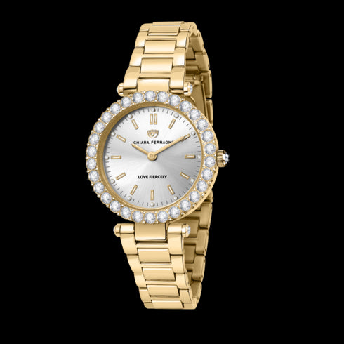OROLOGIO LADY LIKE ORO GIALLO CON QUADRANTE SILVER 36MM R1953103501