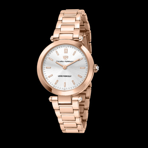 OROLOGIO LADY LIKE ORO ROSA CON QUADRANTE SILVER 34MM R1953103505