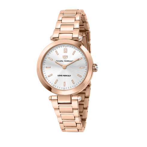 OROLOGIO LADY LIKE ORO ROSA CON QUADRANTE SILVER 34MM R1953103505