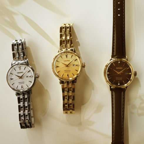 OROLOGIO PRESAGE COCKTAIL AUTOMATICO 3 SFERE DATA SRE017J1