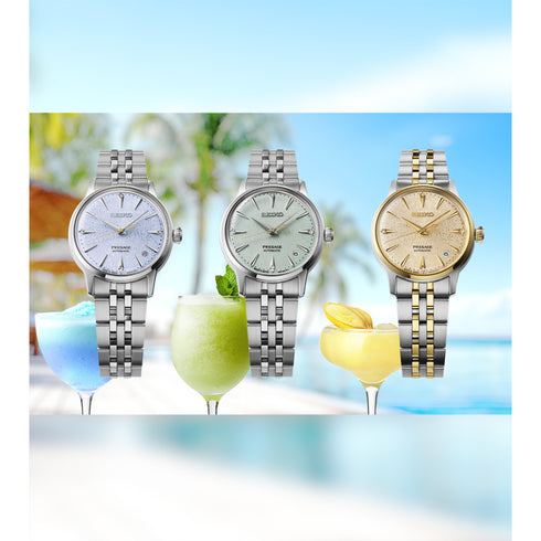 OROLOGIO PRESAGE COCKTAIL AUTOMATICO 3 SFERE DATA SRPL64J1