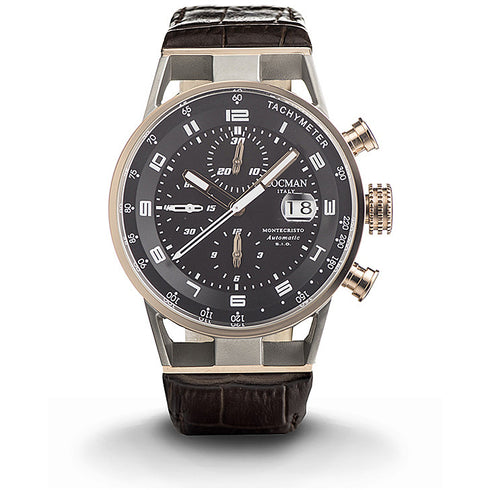 OROLOGIOMONTECRISTO TITANIO / PELLE 0516M01S-00BKWHPK