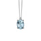 PENDENTE CON ACQUAMARINA OVALE E DIAMANTE DHPA7180