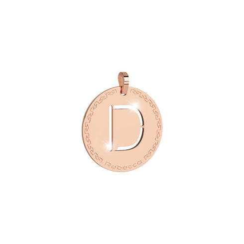 PENDENTE GRANDE IN BRONZO CON INIZIALE INCISA BWRPRD04