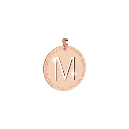 PENDENTE GRANDE IN BRONZO CON INIZIALE INCISA BWRPRM13