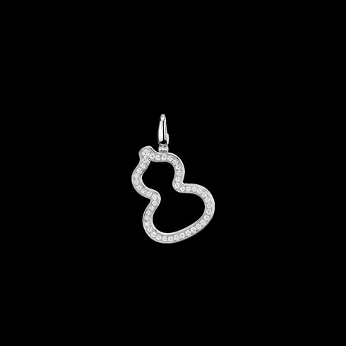 PENDENTE WULU IN ORO BIANCO 18 CARATI CON DIAMANTI WUP25AAWGDI