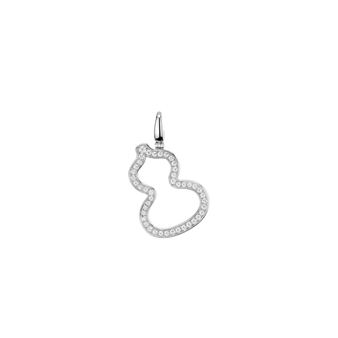 PENDENTE WULU IN ORO BIANCO 18 CARATI CON DIAMANTI WUP25AAWGDI