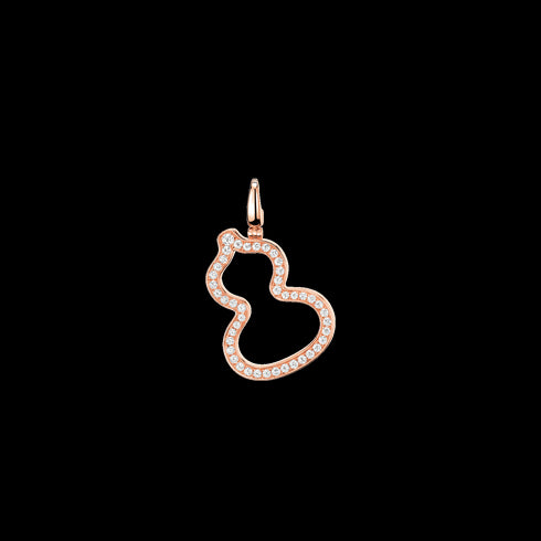 PENDENTE WULU IN ORO ROSA 18 CARATI CON DIAMANTI WUP25AARGDI