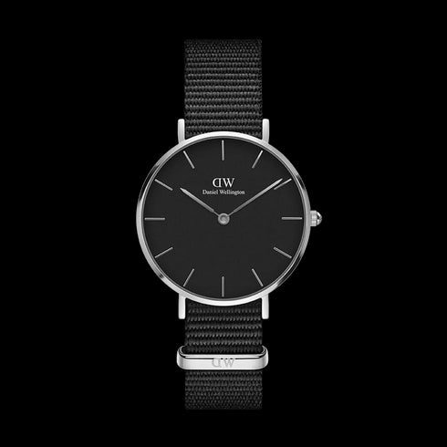 PETITE BLACK CORNWALL 32MM IN ARGENTO | DW DW00100216