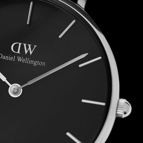 PETITE BLACK CORNWALL 32MM IN ARGENTO | DW DW00100216