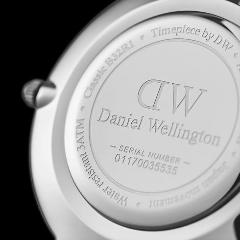 PETITE BLACK CORNWALL 32MM IN ARGENTO | DW DW00100216