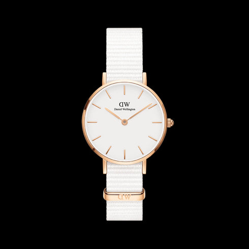 PETITE DOVER 32MM IN ORO ROSA (BIANCO) | DW DW00100313