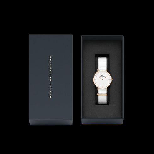 PETITE DOVER 32MM IN ORO ROSA (BIANCO) | DW DW00100313