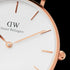 PETITE DOVER 32MM IN ORO ROSA (BIANCO) | DW DW00100313